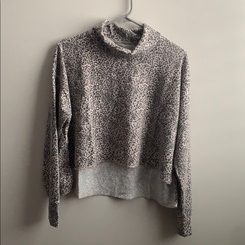 AEO Cheetah Turtleneck Top